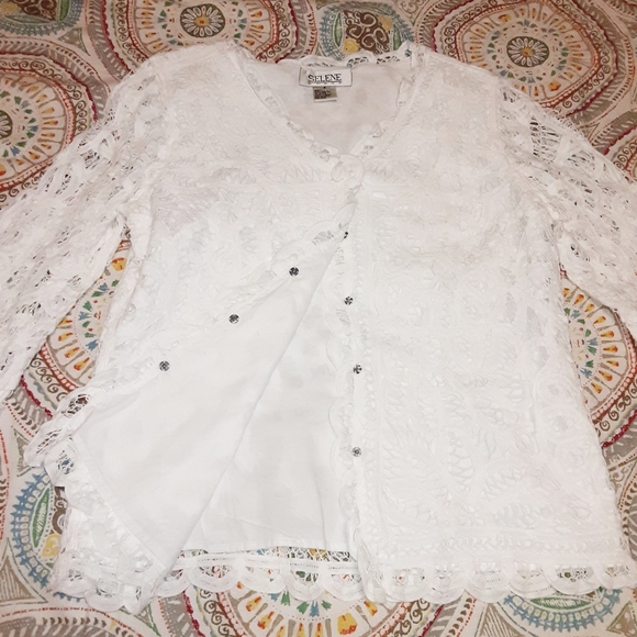 Romantic Lace Selene Sport Snap closure Jacket/Blouse - Picture 11 of 16